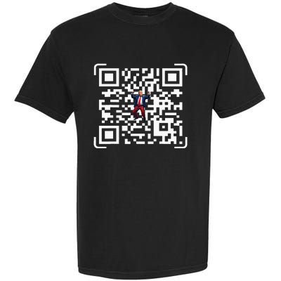 Funny Qr President Trump 4547 Trump Dancing Code Garment-Dyed Heavyweight T-Shirt