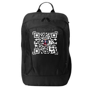 Funny Qr President Trump 4547 Trump Dancing Code City Backpack