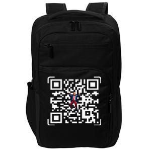 Funny Qr President Trump 4547 Trump Dancing Code Impact Tech Backpack