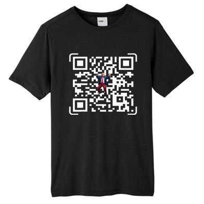 Funny Qr President Trump 4547 Trump Dancing Code Tall Fusion ChromaSoft Performance T-Shirt