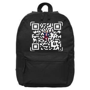 Funny Qr President Trump 4547 Trump Dancing Code 16 in Basic Backpack