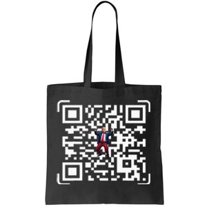 Funny Qr President Trump 4547 Trump Dancing Code Tote Bag