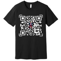 Funny Qr President Trump 4547 Trump Dancing Code Premium T-Shirt