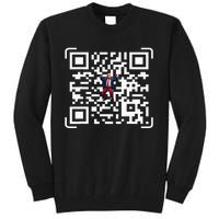 Funny Qr President Trump 4547 Trump Dancing Code Tall Sweatshirt