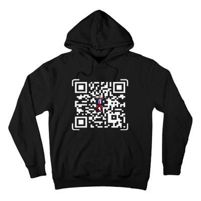 Funny Qr President Trump 4547 Trump Dancing Code Tall Hoodie