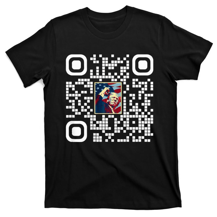 Funny Qr President Trump 4547 Trump Dancing Code T-Shirt