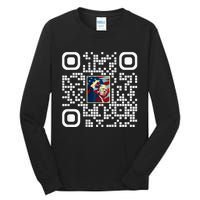 Funny Qr President Trump 4547 Trump Dancing Code Tall Long Sleeve T-Shirt