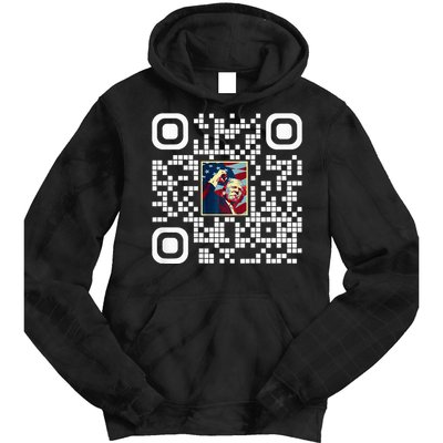 Funny Qr President Trump 4547 Trump Dancing Code Tie Dye Hoodie