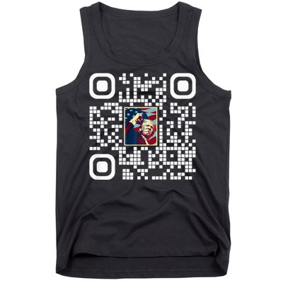 Funny Qr President Trump 4547 Trump Dancing Code Tank Top