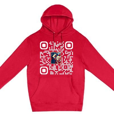 Funny Qr President Trump 4547 Trump Dancing Code Premium Pullover Hoodie