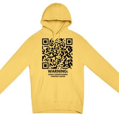 Funny Qr President Trump Dance Code Premium Pullover Hoodie