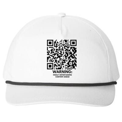 Funny Qr President Trump Dance Code Snapback Five-Panel Rope Hat