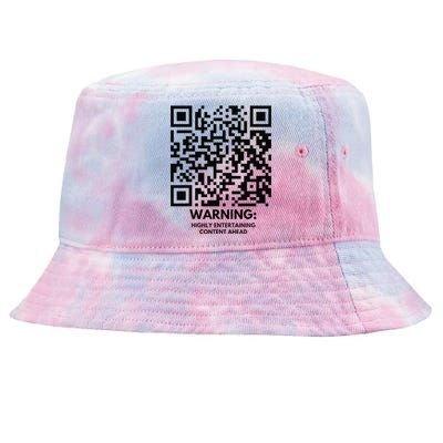 Funny Qr President Trump Dance Code Tie-Dyed Bucket Hat