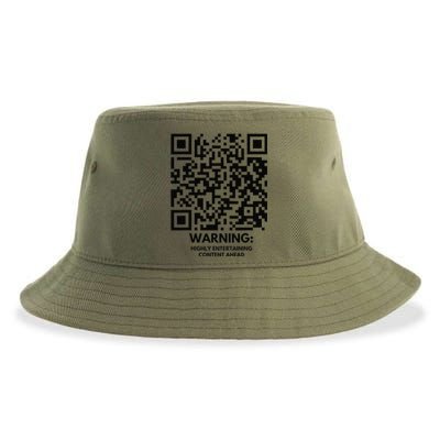 Funny Qr President Trump Dance Code Sustainable Bucket Hat