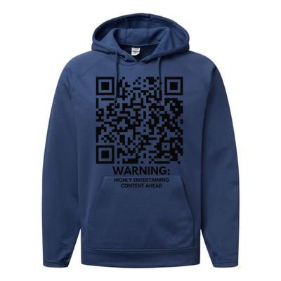 Funny Qr President Trump Dance Code Performance Fleece Hoodie