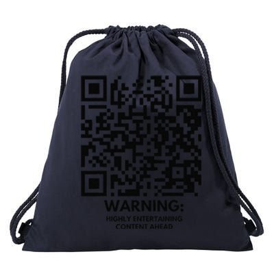 Funny Qr President Trump Dance Code Drawstring Bag