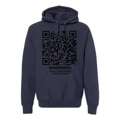 Funny Qr President Trump Dance Code Premium Hoodie