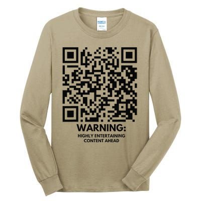 Funny Qr President Trump Dance Code Tall Long Sleeve T-Shirt