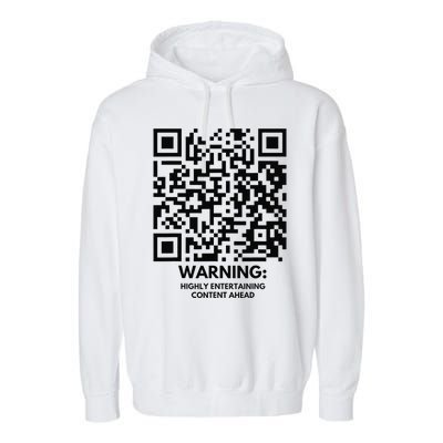 Funny Qr President Trump Dance Code Garment-Dyed Fleece Hoodie