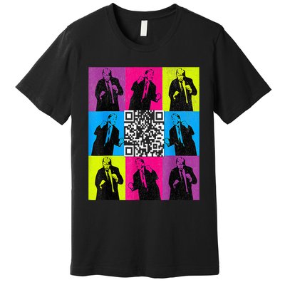 Funny Qr President Trump 4547 Trump Dancing Code Premium T-Shirt