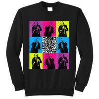 Funny Qr President Trump 4547 Trump Dancing Code Tall Sweatshirt