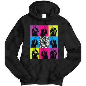 Funny Qr President Trump 4547 Trump Dancing Code Tie Dye Hoodie