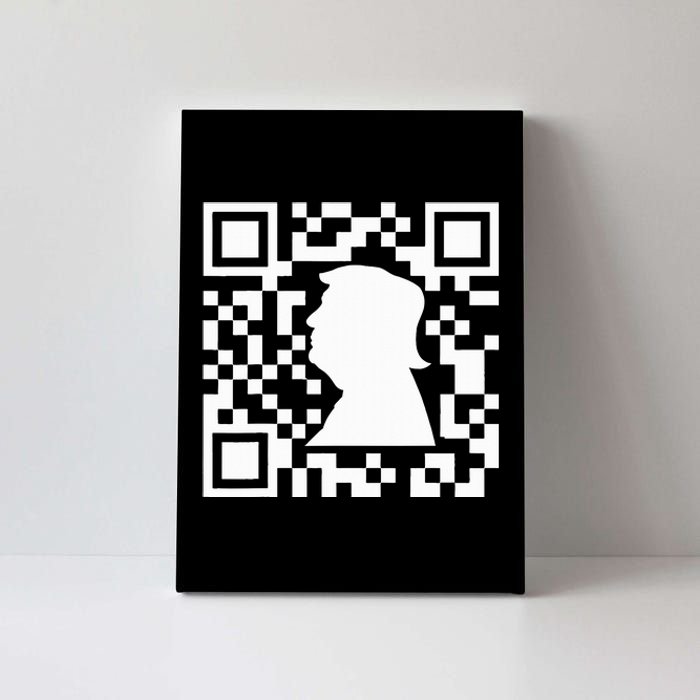 Funny Qr President Trump Dance Code Canvas