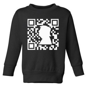 Funny Qr President Trump Dance Code Toddler Sweatshirt