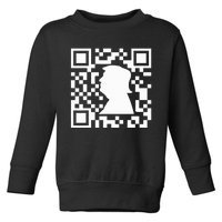 Funny Qr President Trump Dance Code Toddler Sweatshirt