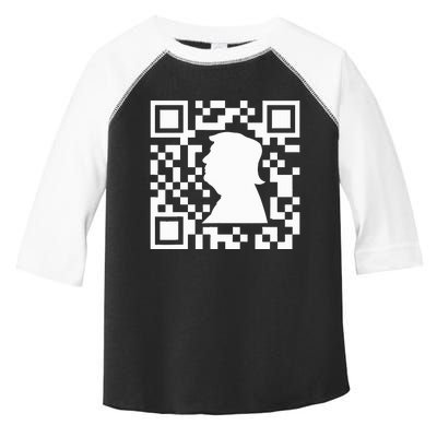 Funny Qr President Trump Dance Code Toddler Fine Jersey T-Shirt