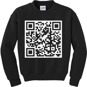 Funny Qr President Trump 4547 Trump Dancing Code Kids Sweatshirt