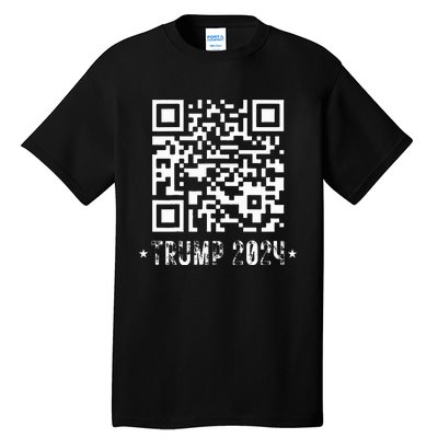 Funny Qr President Trump Dance Code Tall T-Shirt