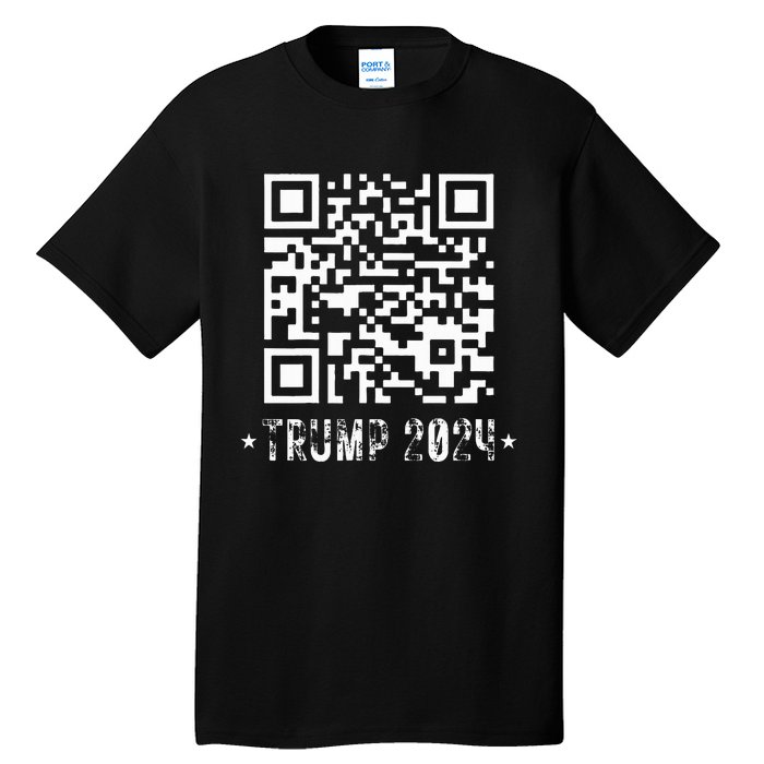 Funny Qr President Trump Dance Code Tall T-Shirt