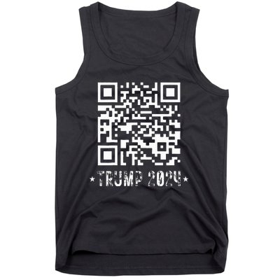 Funny Qr President Trump Dance Code Tank Top