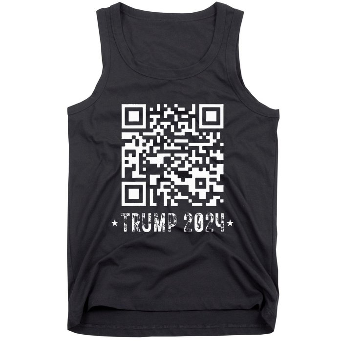 Funny Qr President Trump Dance Code Tank Top