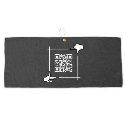 Funny Qr President Trump 4547 Trump Dancing Code Large Microfiber Waffle Golf Towel