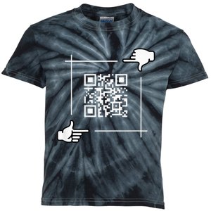 Funny Qr President Trump 4547 Trump Dancing Code Kids Tie-Dye T-Shirt