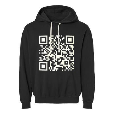 Funny Qr President Trump 4547 Dancing Dance Moves Maga Code Garment-Dyed Fleece Hoodie