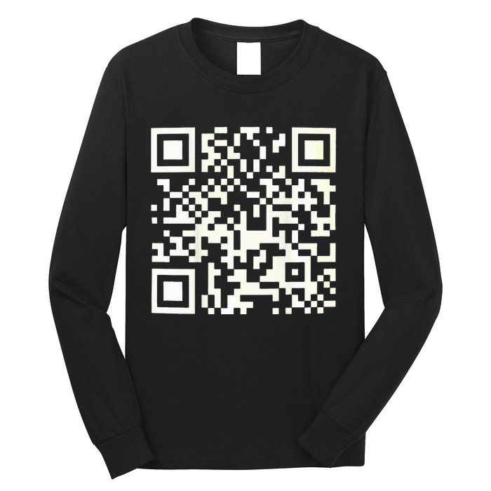 Funny Qr President Trump 4547 Dancing Dance Moves Maga Code Long Sleeve Shirt