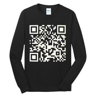 Funny Qr President Trump 4547 Dancing Dance Moves Maga Code Tall Long Sleeve T-Shirt