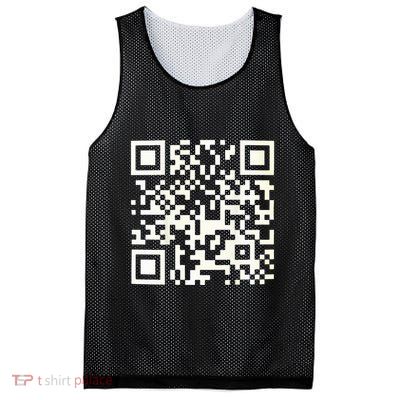 Funny Qr President Trump 4547 Dancing Dance Moves Maga Code Mesh Reversible Basketball Jersey Tank
