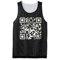 Funny Qr President Trump 4547 Dancing Dance Moves Maga Code Mesh Reversible Basketball Jersey Tank