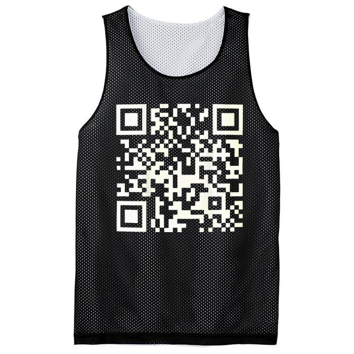 Funny Qr President Trump 4547 Dancing Dance Moves Maga Code Mesh Reversible Basketball Jersey Tank