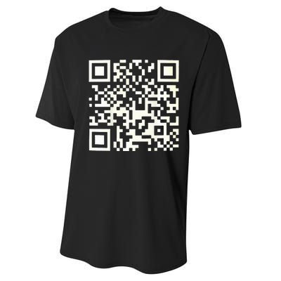 Funny Qr President Trump 4547 Dancing Dance Moves Maga Code Performance Sprint T-Shirt