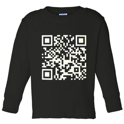 Funny Qr President Trump 4547 Dancing Dance Moves Maga Code Toddler Long Sleeve Shirt