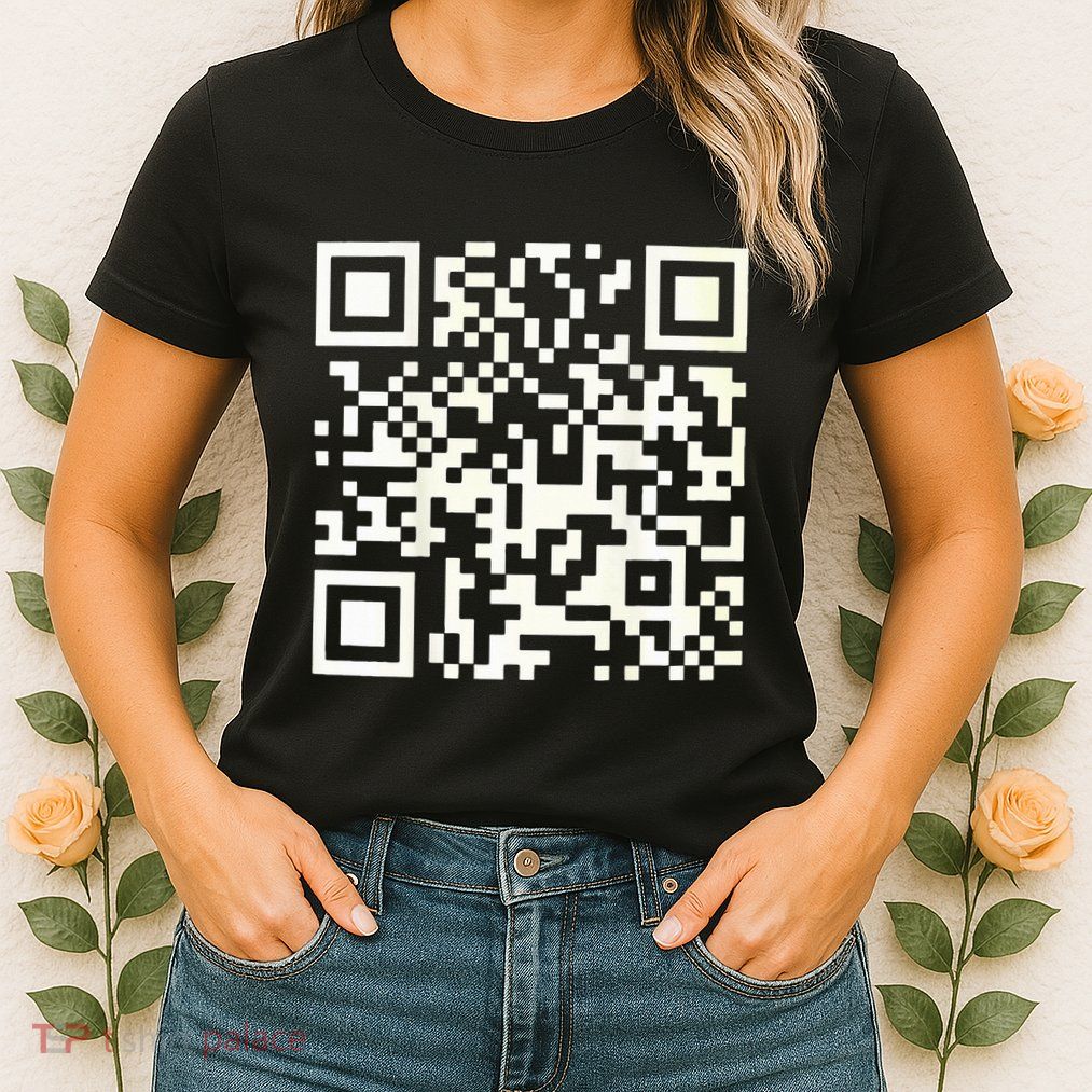 Funny Qr President Trump 4547 Dancing Dance Moves Maga Code Womens T-Shirt