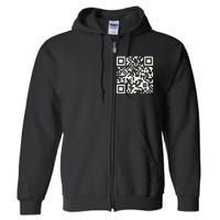 Funny Qr President Trump 4547 Dancing Dance Moves Maga Code Full Zip Hoodie