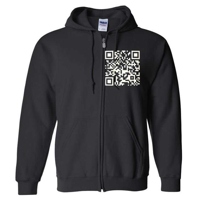 Funny Qr President Trump 4547 Dancing Dance Moves Maga Code Full Zip Hoodie