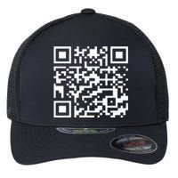 Funny Qr President Trump Dance Code Flexfit Unipanel Trucker Cap