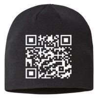 Funny Qr President Trump Dance Code Sustainable Beanie